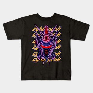 mecha robot cyberpunk Kids T-Shirt